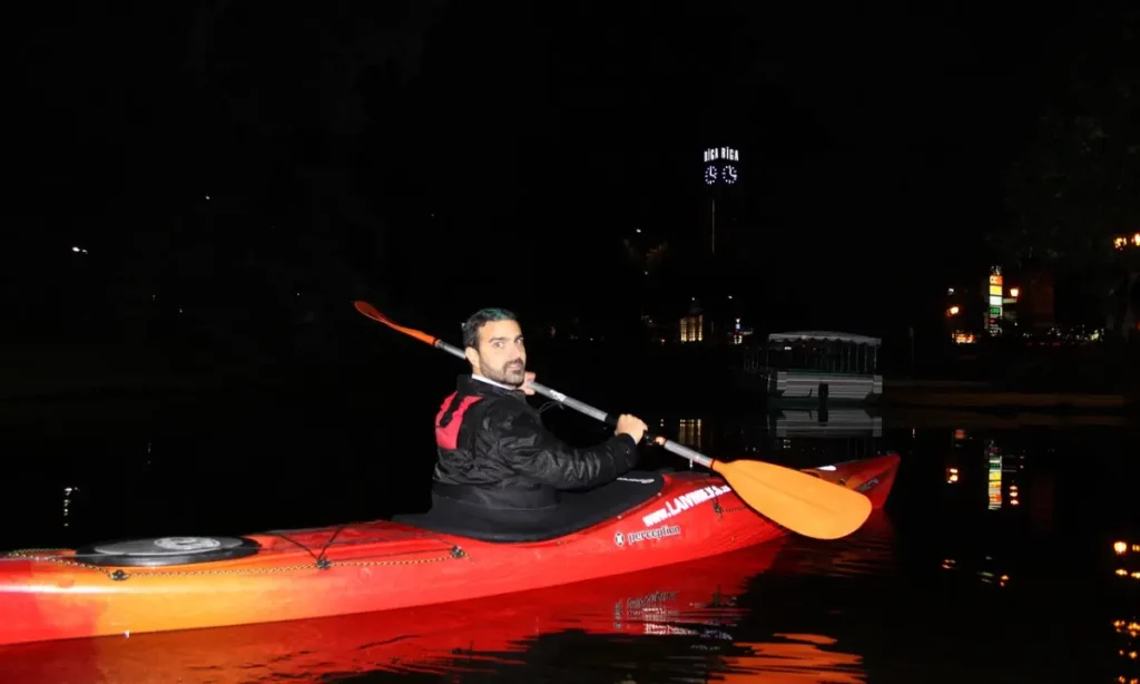 Kayaking at night